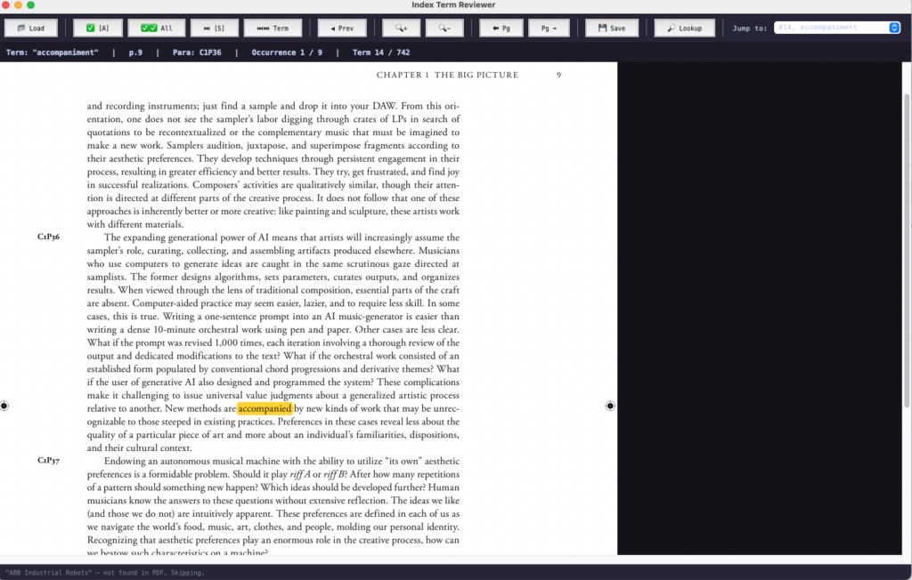 Index Term Reviewer